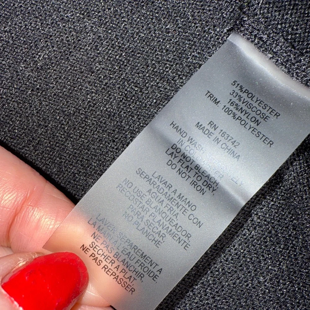 Sioni Women's Open Front Cardigan with Crochet/Sheer Puff Long Sleeves Size XL - Picture 13 of 16